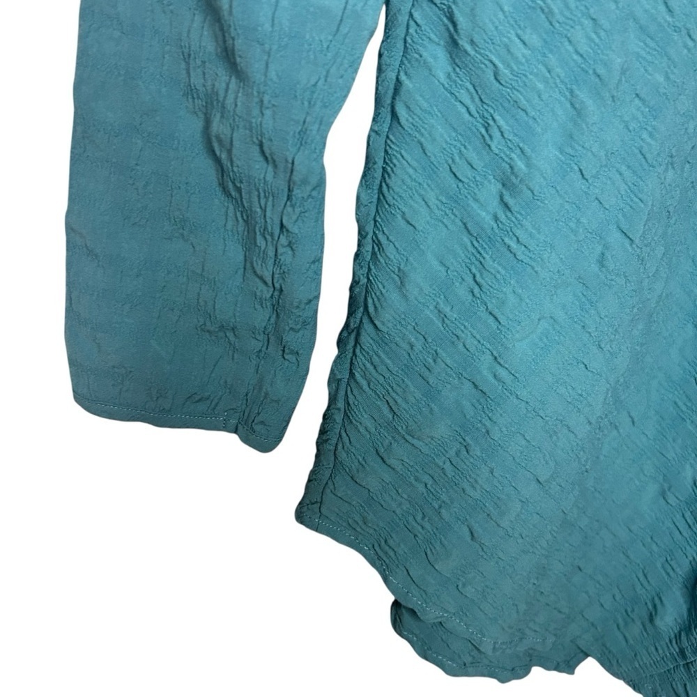 Habitat Teal Textured Long Sleeve Top size small - Picture 3 of 11